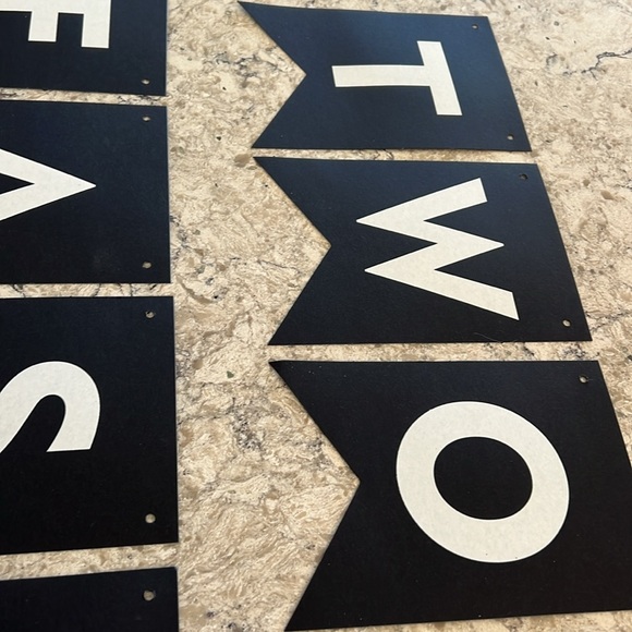 4/$14 Two Fast Birthday Banner, 2nd Birthday - Picture 2 of 4